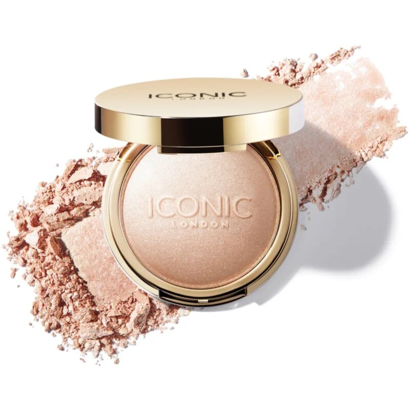 ICONIC London Lit & Luminous kompaktni pudrasti osvetljevalec odtenek Universal 16 g