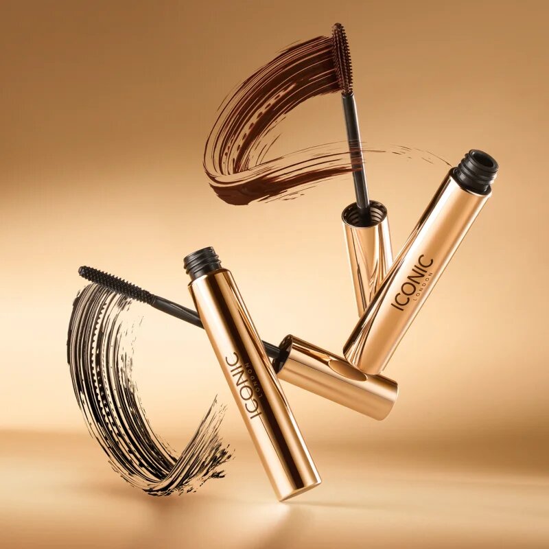 ICONIC London Triple Threat maskara za volumen in podaljšanje trepalnic odtenek Brown 9 ml
