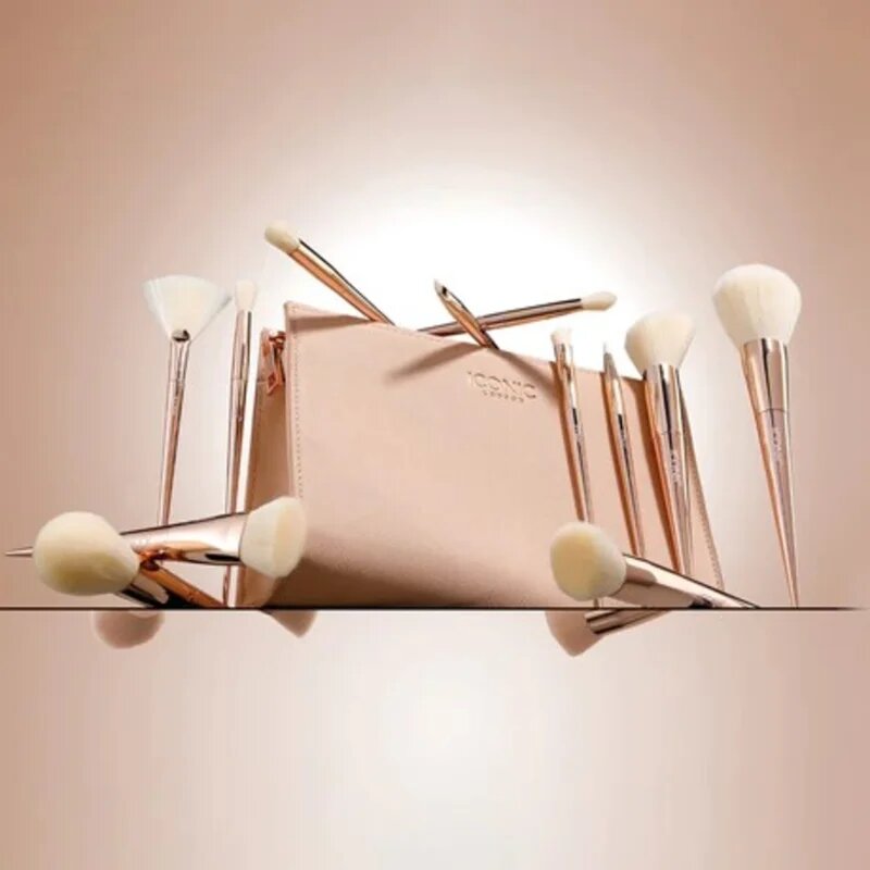 ICONIC London Ultimate Brush Set Set čopičev s torbico