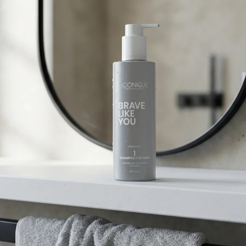 ICONIQUE Professional BRAVE LIKE YOU Energising Shampoo energijski šampon za moške 250 ml