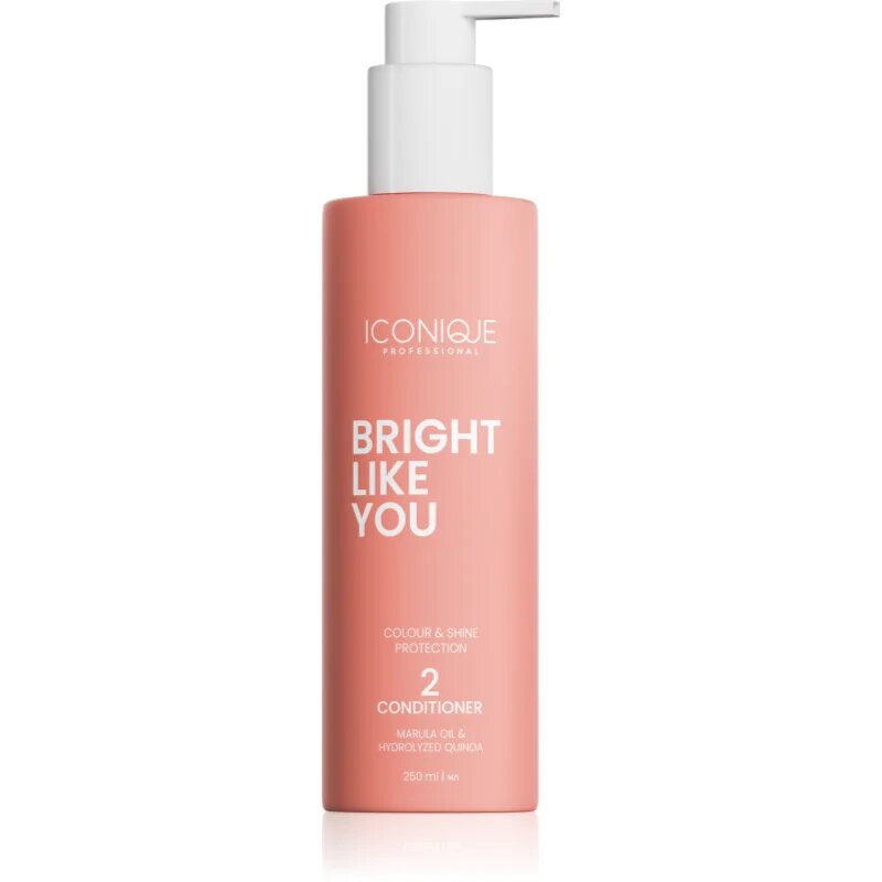 ICONIQUE Professional BRIGHT LIKE YOU Colour & Shine Protection Conditioner obnovitveni balzam za barvane lase 250 ml