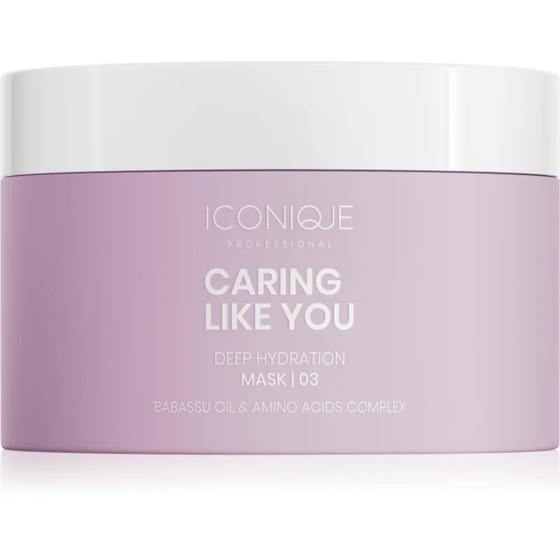 ICONIQUE Professional CARING LIKE YOU Deep Hydration globinsko vlažilna maska za suhe in poškodovane lase 200 ml