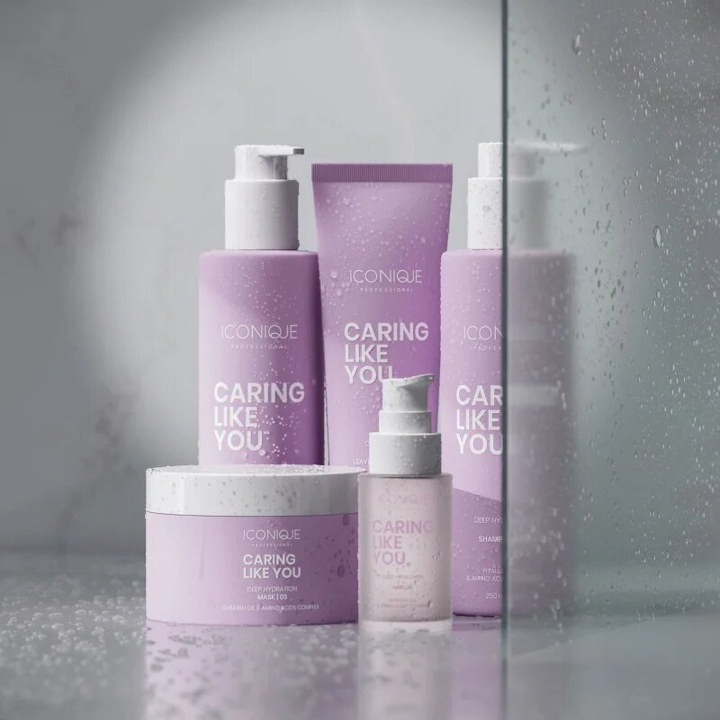 ICONIQUE Professional CARING LIKE YOU Deep Hydration globinsko vlažilna maska za suhe in poškodovane lase 200 ml