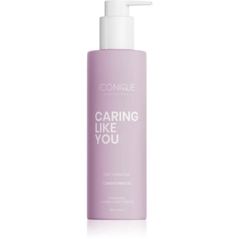 ICONIQUE Professional CARING LIKE YOU Deep Hydration globinsko vlažilni balzam za suhe in poškodovane lase 250 ml