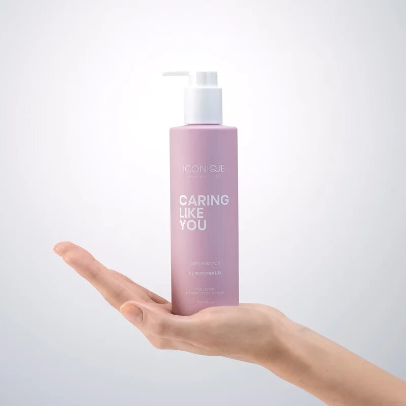 ICONIQUE Professional CARING LIKE YOU Deep Hydration globinsko vlažilni balzam za suhe in poškodovane lase 250 ml
