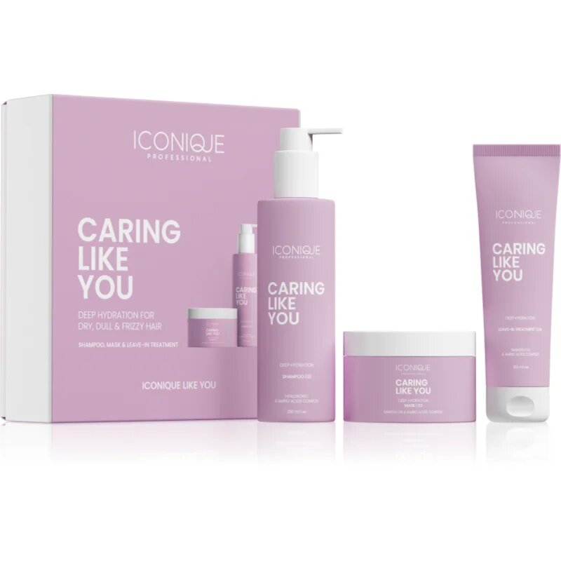 ICONIQUE Professional CARING LIKE YOU Deep Hydration Set set za suhe in poškodovane lase