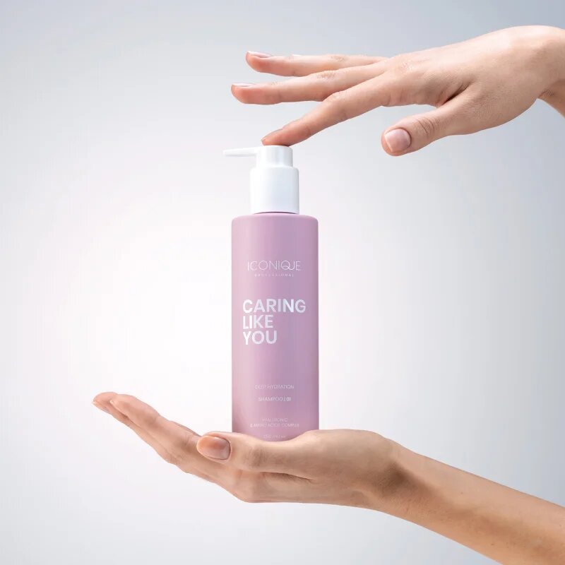 ICONIQUE Professional CARING LIKE YOU Deep Hydration vlažilni šampon za suhe in poškodovane lase 250 ml