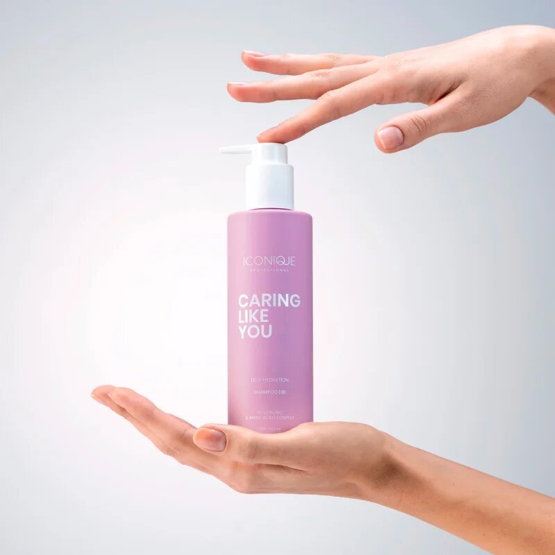 ICONIQUE Professional CARING LIKE YOU Set Shampoo 250 ml Conditioner 250 ml BrushArt Brush darilni set za lase in lasišče
