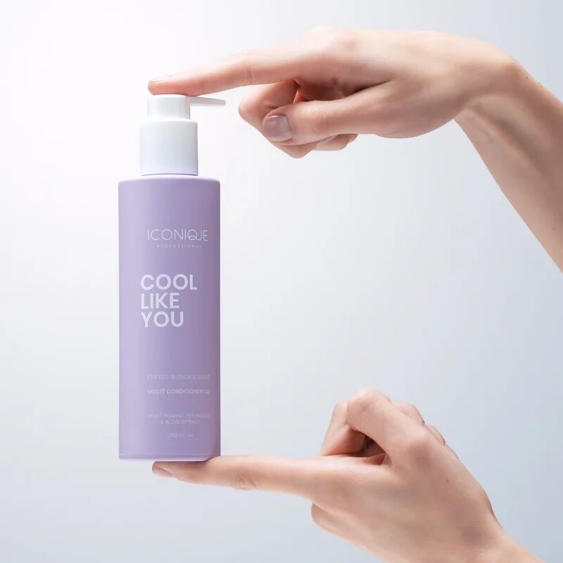 ICONIQUE Professional COOL LIKE YOU Perfect Blonde & Silver Violet balzam za nevtralizacijo rumenih odtenkov 250 ml