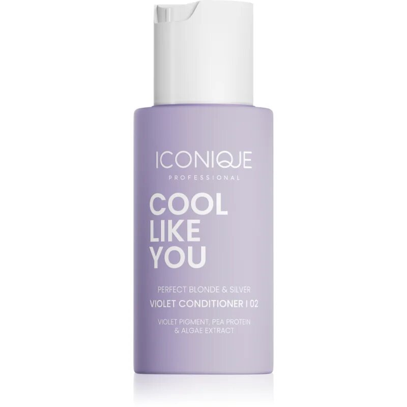 ICONIQUE Professional COOL LIKE YOU Perfect Blonde & Silver Violet balzam za nevtralizacijo rumenih odtenkov 70 ml