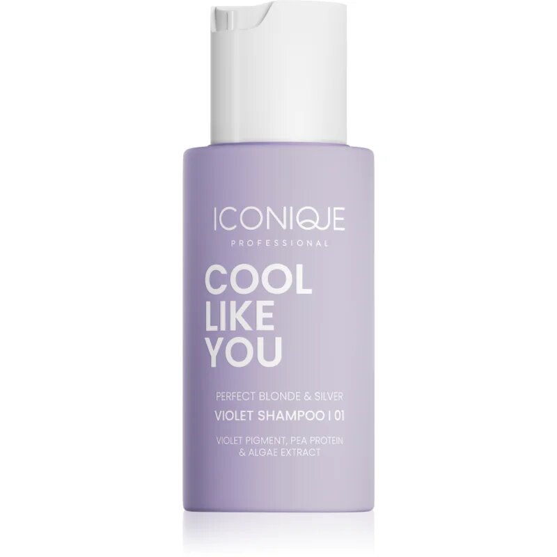ICONIQUE Professional COOL LIKE YOU Perfect Blonde & Silver Violet šampon za nevtralizacijo rumenih tonov 70 ml