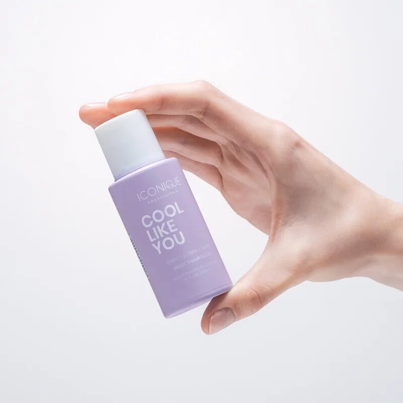 ICONIQUE Professional COOL LIKE YOU Perfect Blonde & Silver Violet šampon za nevtralizacijo rumenih tonov 70 ml