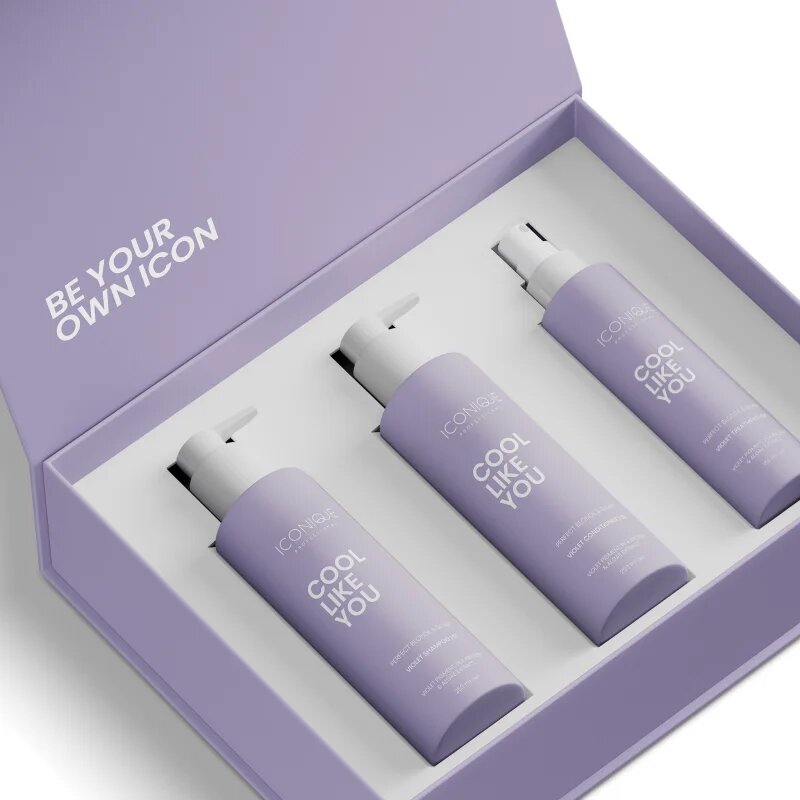 ICONIQUE Professional COOL LIKE YOU Perfect Blonde & Silver Violet Set set za nevtralizacijo rumenih odtenkov