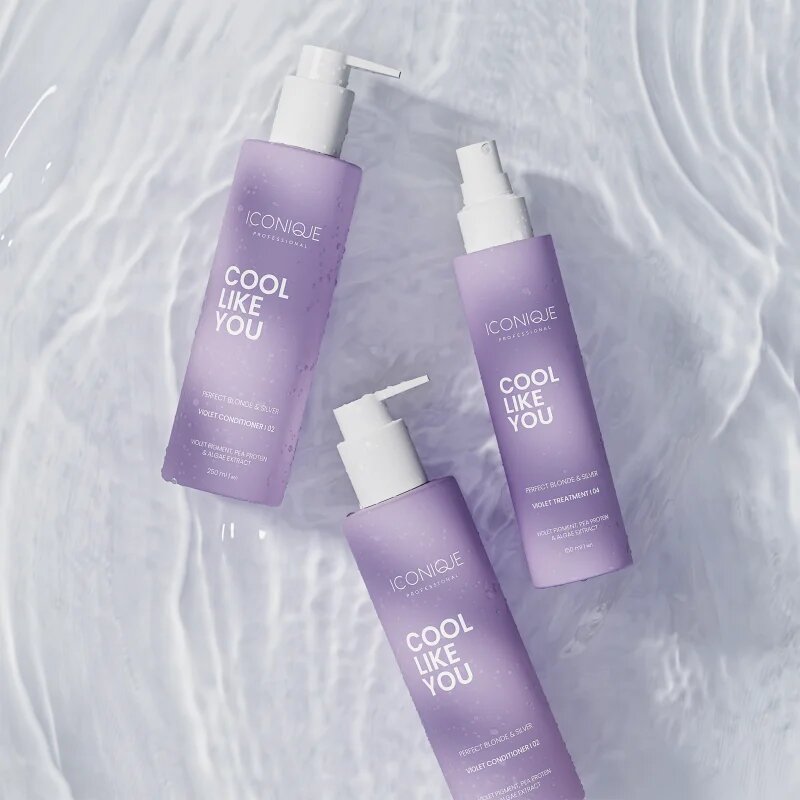 ICONIQUE Professional COOL LIKE YOU Perfect Blonde & Silver Violet Set set za nevtralizacijo rumenih odtenkov