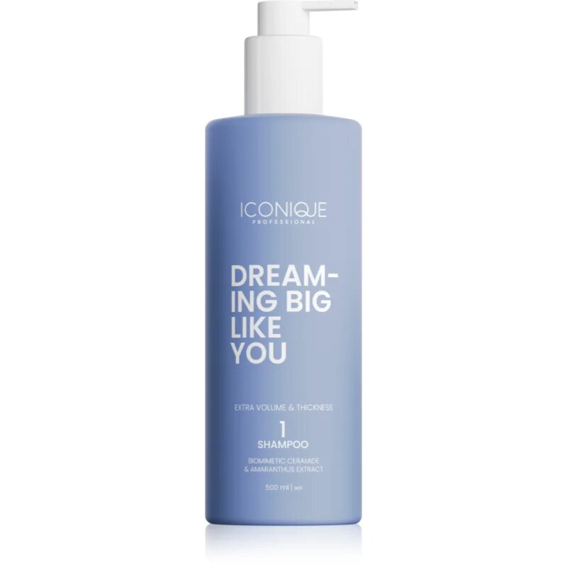 ICONIQUE Professional DREAMING BIG LIKE YOU Volume & Thickness šampon za povečanje volumna za tanke lase 500 ml