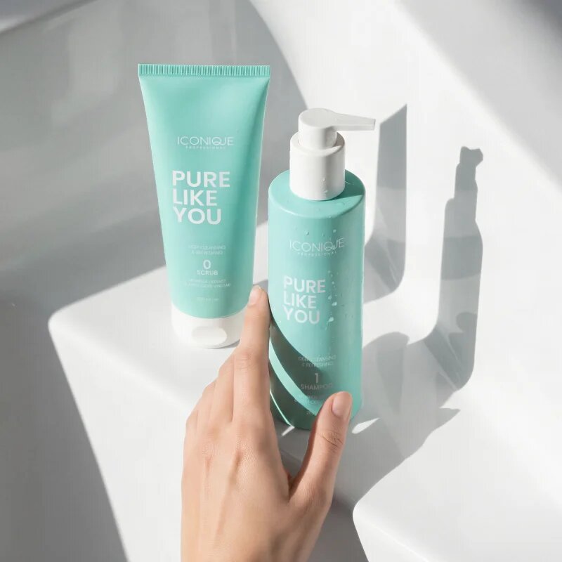 ICONIQUE Professional PURE LIKE YOU Deep Cleansing & Refreshing Scrub čistilni piling za mastno lasišče 200 ml