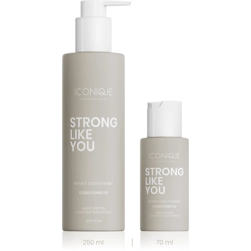 ICONIQUE Professional STRONG LIKE YOU Repair & Strengthening krepilni balzam za poškodovane lase 250 ml
