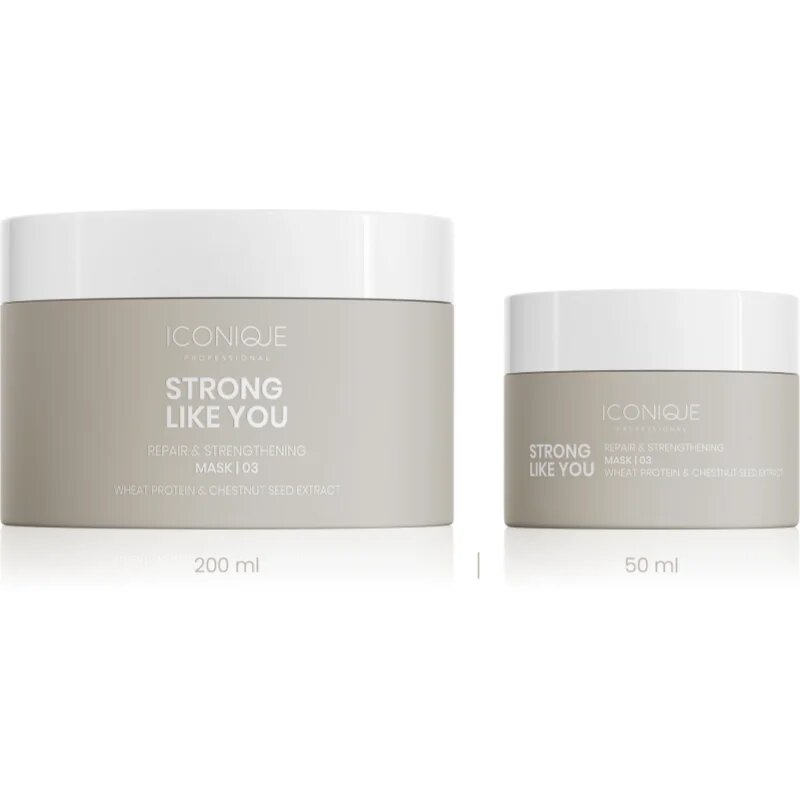 ICONIQUE Professional STRONG LIKE YOU Repair & Strengthening regeneracijska maska za poškodovane lase 50 ml