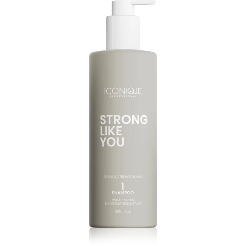 ICONIQUE Professional STRONG LIKE YOU Repair & Strengthening regeneracijski šampon za poškodovane lase 500 ml