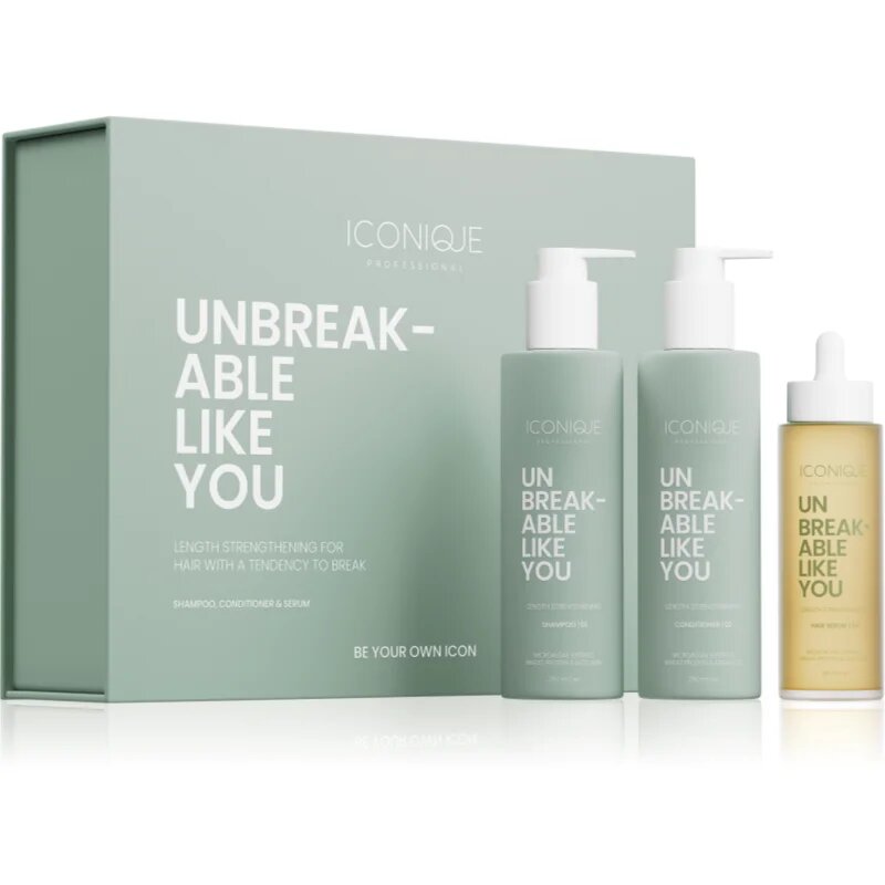 ICONIQUE Professional UNBREAKABLE LIKE YOU Length Strengthening Set set za krepitev las