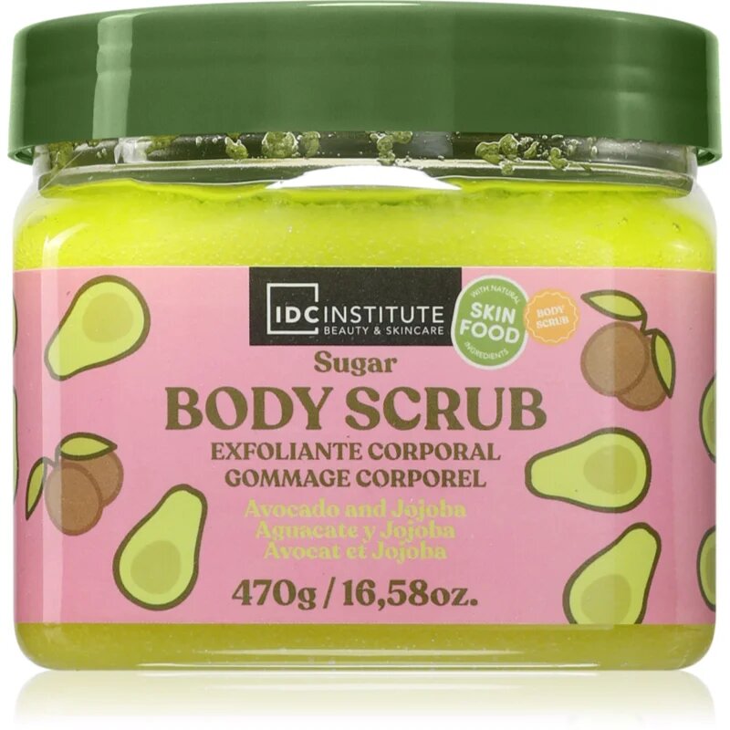 IDC INSTITUTE Avocado and Jojoba Oil piling za telo 470 ml