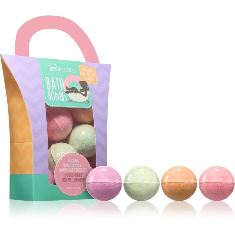 IDC INSTITUTE Bath Bombs kroglica za kopel 8x15 g
