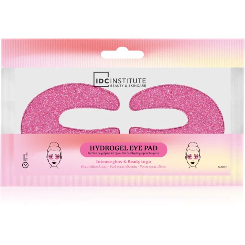 IDC INSTITUTE C Shaped Glitter Eye Pink maska za predel okoli oči 1 kos
