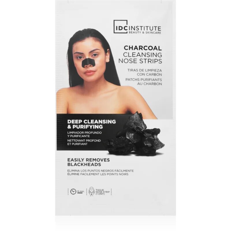 IDC INSTITUTE Charcoal maska za nos 5 kos