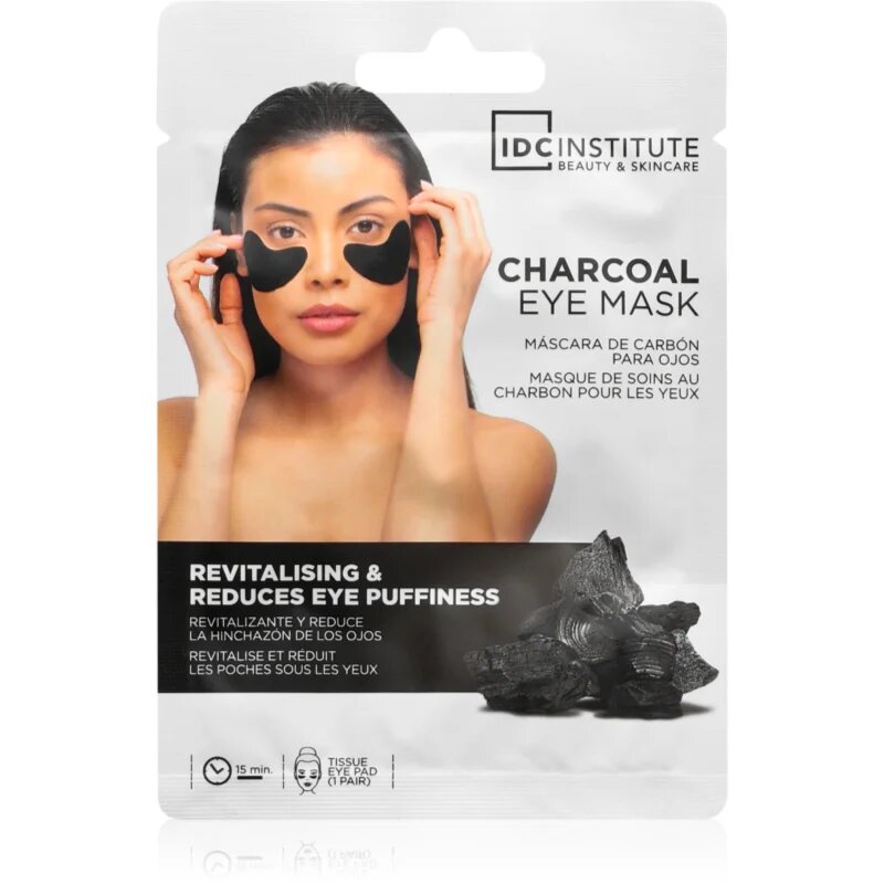 IDC INSTITUTE Charcoal regeneracijske hidrogel blazinice za predel pod očmi 8 g