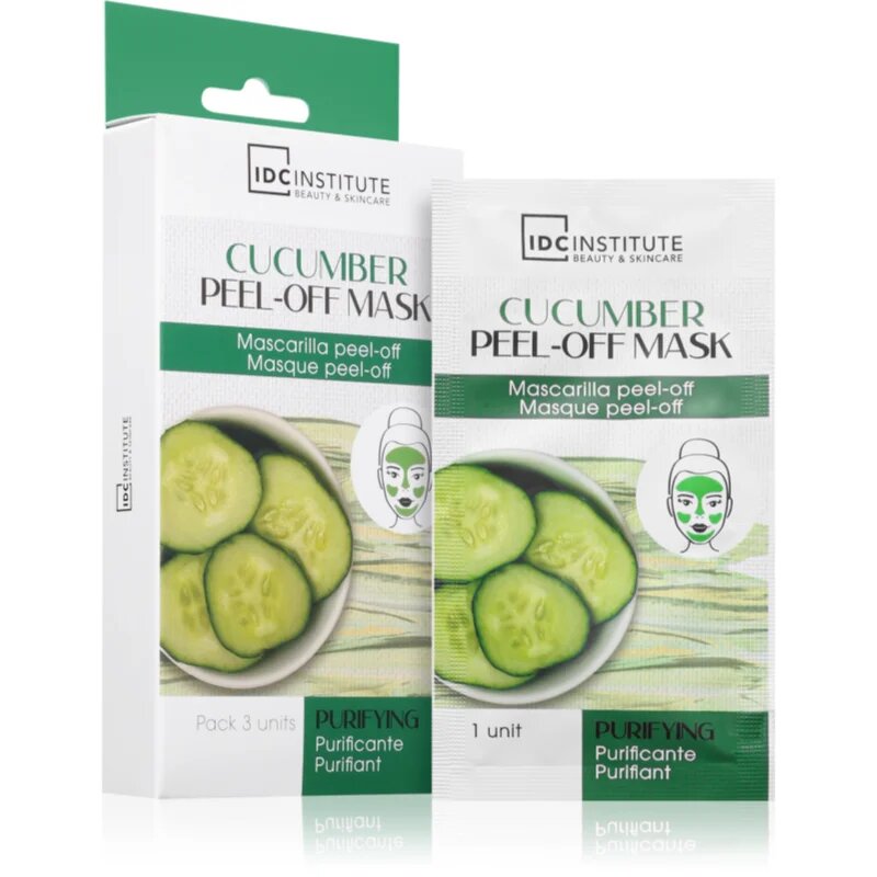 IDC INSTITUTE Cucumber luščilna maska za obraz 3x8 g