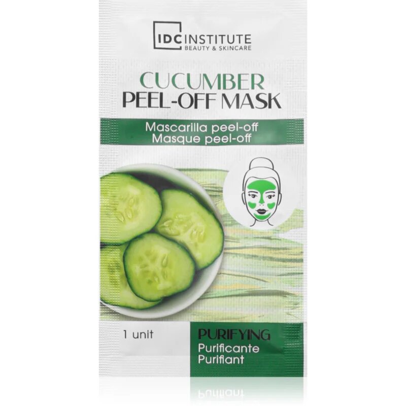 IDC INSTITUTE Cucumber luščilna maska za obraz 3x8 g