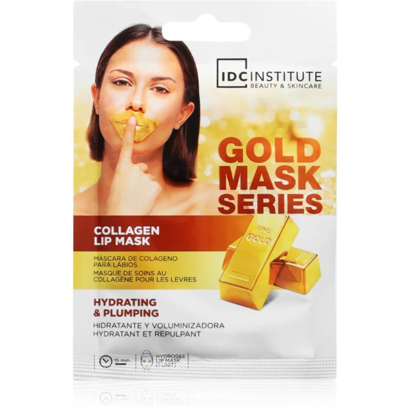 IDC INSTITUTE Gold Mask Series vlažilna maska za ustnice 8 g