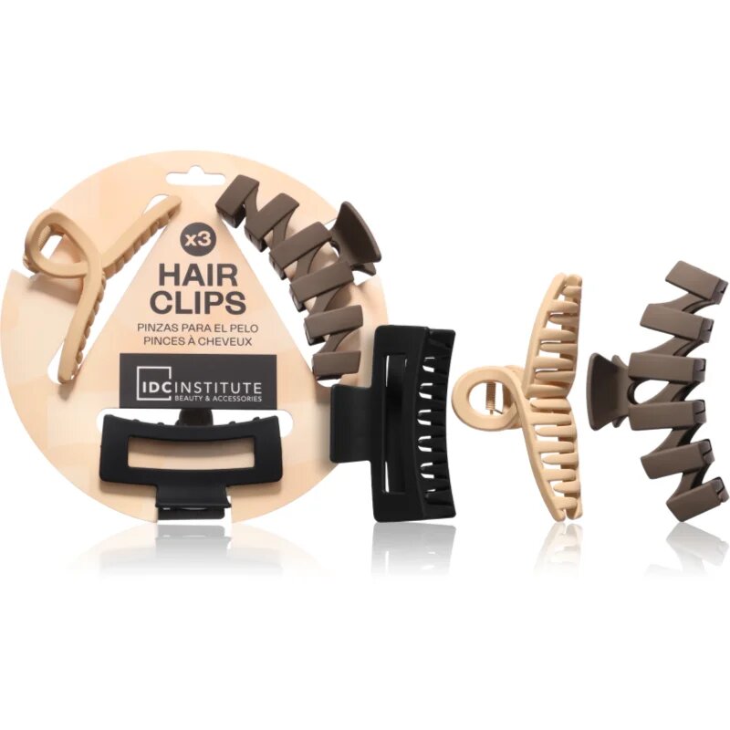 IDC INSTITUTE Hair Clips sponka za lase 3 kos
