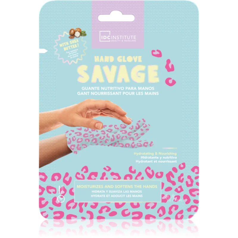 IDC INSTITUTE Hand Glove Savage vlažilna maska za roke 1 kos