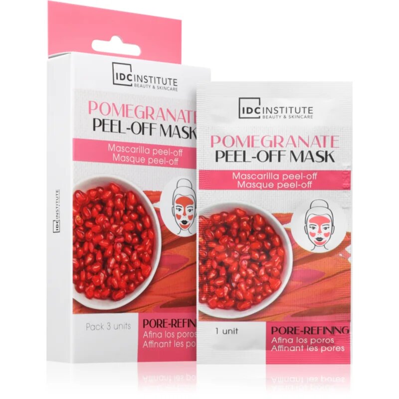 IDC INSTITUTE Pomegranate luščilna maska 3x8 ml