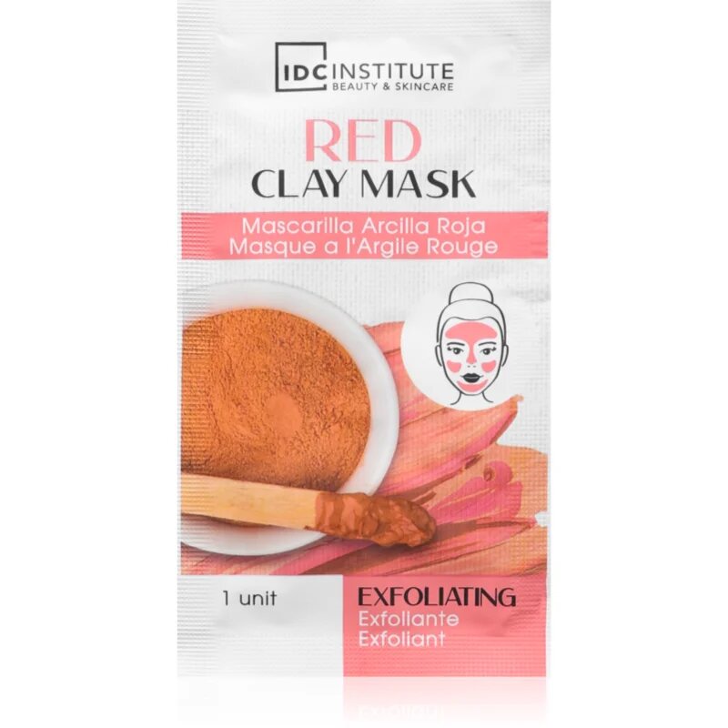 IDC INSTITUTE Red Clay Mask eksfoliacijska maska 3x8 g