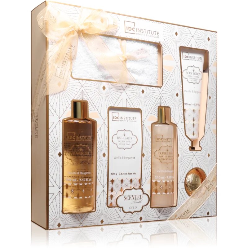 IDC INSTITUTE Scented Bath Gold darilni set za ženske