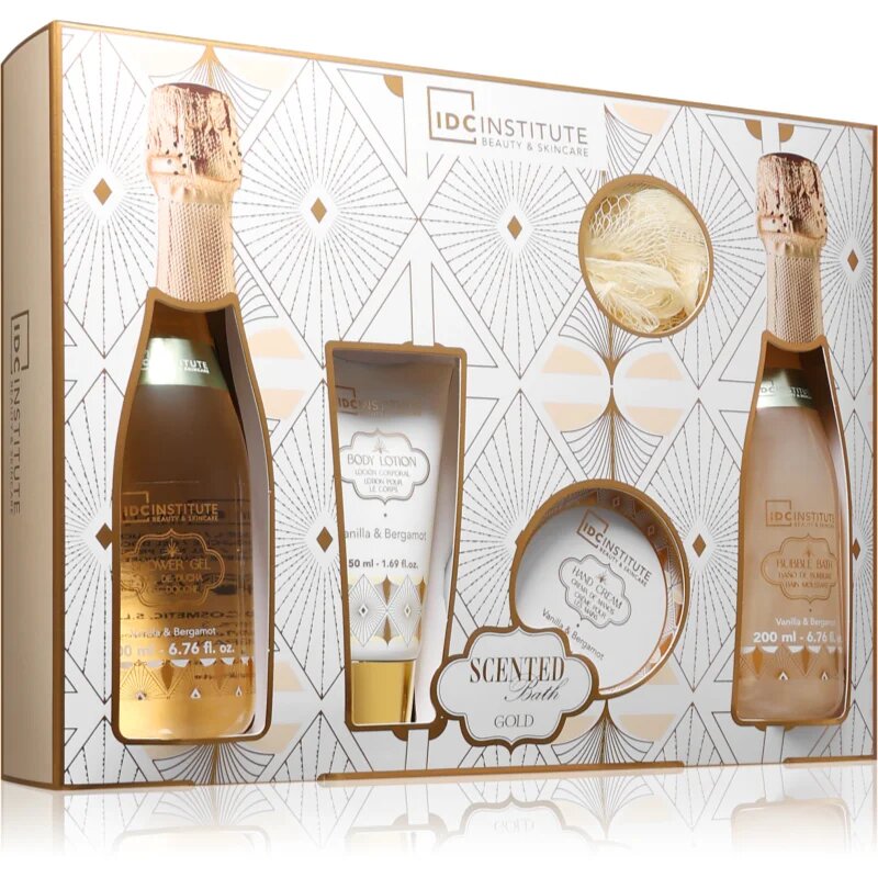 IDC INSTITUTE Scented Bath Gold darilni set za ženske