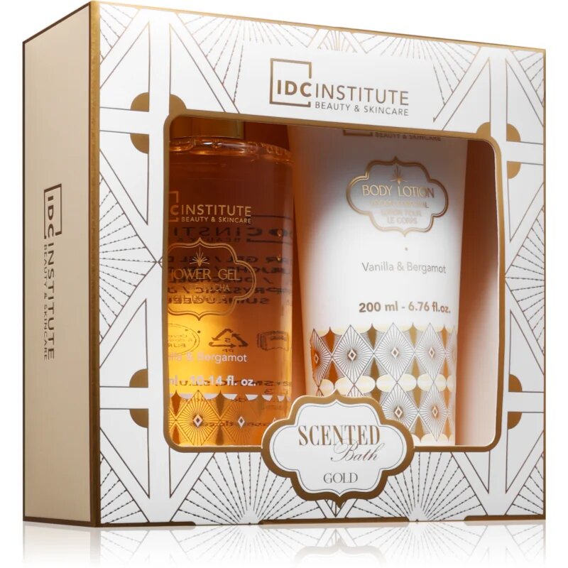 IDC INSTITUTE Scented Bath Gold darilni set za ženske