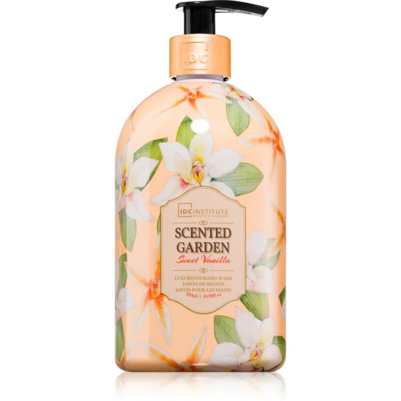 IDC INSTITUTE Scented Garden Vanilla tekoče milo za roke 500 ml