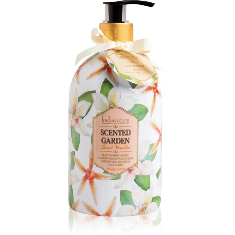 IDC INSTITUTE Scented Garden Vanilla vlažilni losjon za telo 500 ml