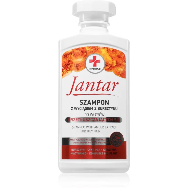 Ideepharm Jantar Medica šampon za mastne lase 330 ml