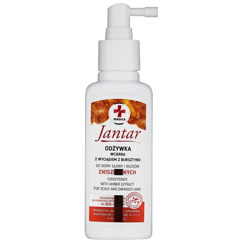 Ideepharm Medica Jantar regeneracijski balzam v pršilu za poškodovane lase 100 ml