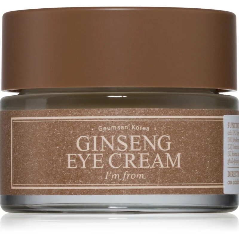 I'm from Ginseng posvetlitvena krema za predel okoli oči proti zabuhlosti in temnim kolobarjem 30 g