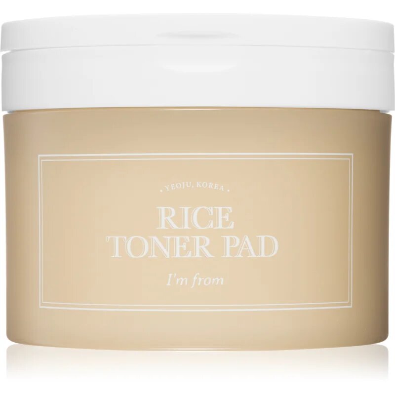 I'm from Rice Toner Pad tonizirajoče blazinice za posvetlitev in zgladitev kože 60 kos