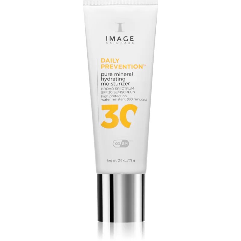 IMAGE Skincare Daily Prevention Pure Mineral Hydrating Moisturizer mineralna krema za sončenje za suho kožo SPF 30 73 g