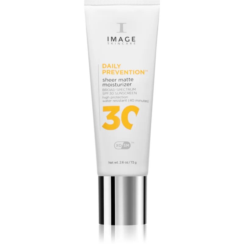 IMAGE Skincare Daily Prevention Sheer Matte Moisturizer tonirana zaščitna krema za glajenje in matiranje kože SPF 30 73 g