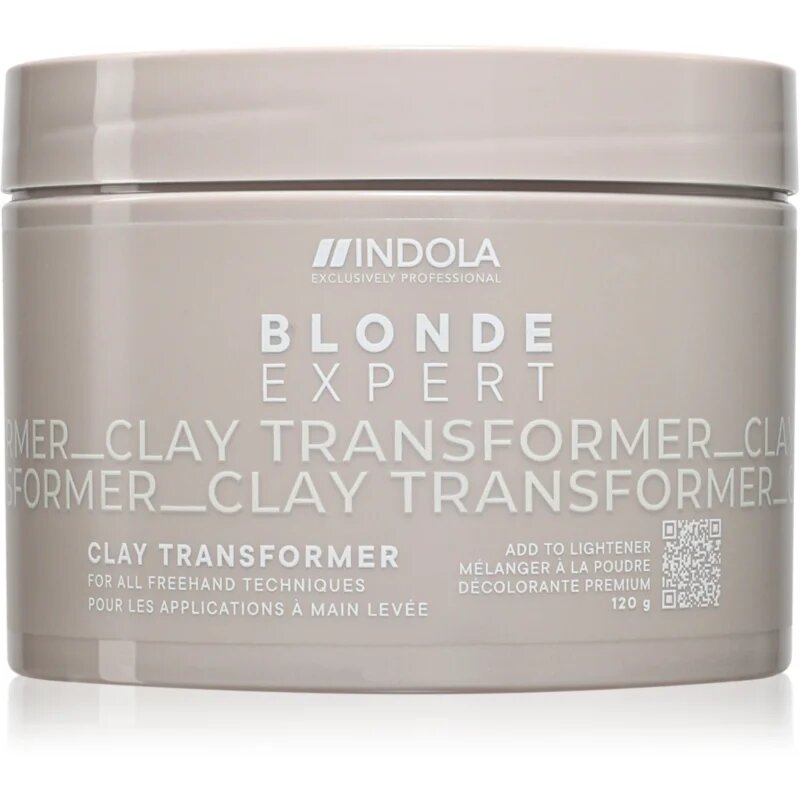 Indola Blond Expert Clay Transformer posvetlitveni puder za blond lase 120 g