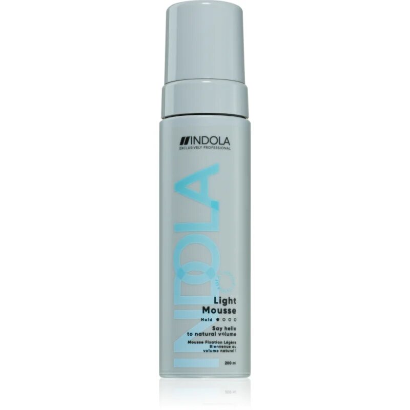 Indola Light Mousse pena za lase za naravno fiksacijo 200 ml