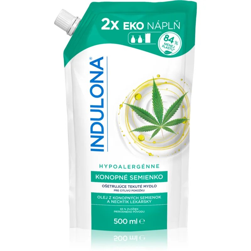Indulona Hempseed tekoče milo nadomestno polnilo 500 ml